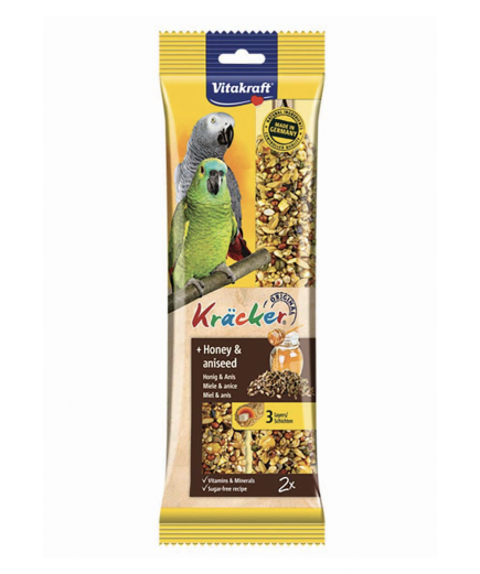 Vitakraft Parrot Treat Sticks Honey & Aniseed Twin Pack